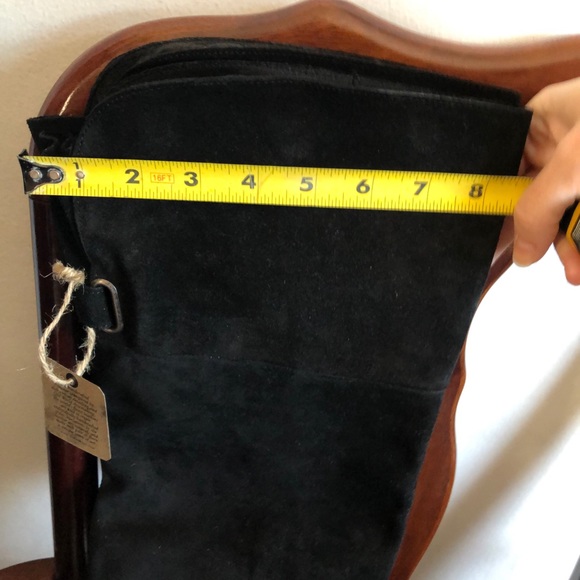 NEW BORN LEATHER black over the knee boots Size 8 - Picture 10 of 14